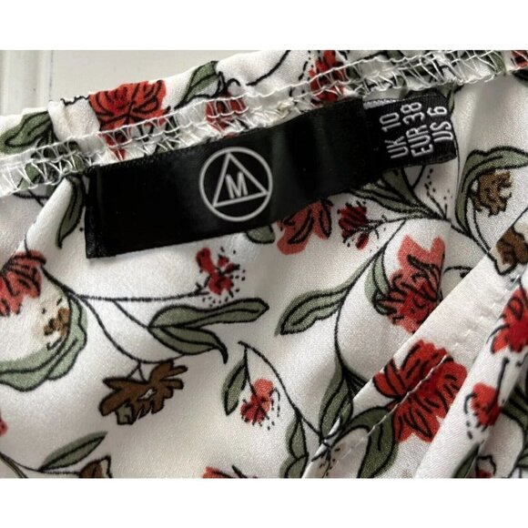 Missguided On Off Shoulder Balloon Sleeve Floral Dress Size US 6 - Picture 4 of 8